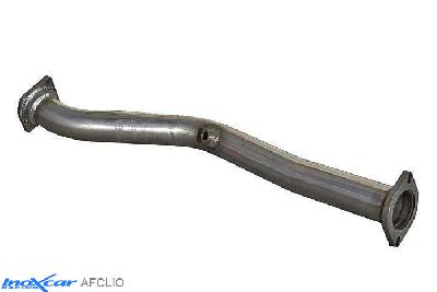 IX AFCLIO, Renault Clio II (B) RS 2.0 fase1 (172PK) 2000-2001 Diameter 54mm, Inoxcar Catalyst replacement pipe Stainless steel, Without E.E.C. homologation