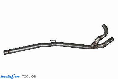 IX TCCLIOB, Renault Clio II (B) RS 2.0 fase3 (182PK) 2004-2005, Inoxcar Direct central pipe Stainless steel, Without E.E.C. homologation