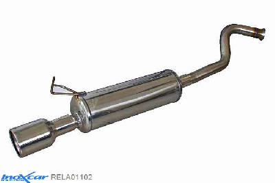 IX RELA01102, Renault Laguna I (RT/B56) 1.6 16V (110PK) 1994-1999, Inoxcar Rear silencer 1X102mm Stainless steel, With E.E.C. homologation
