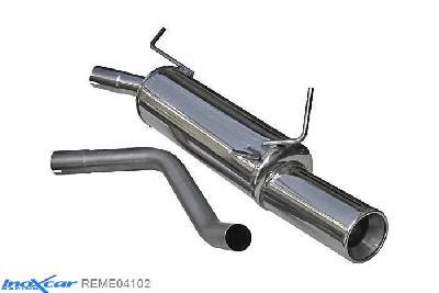 IX REME04102, Renault Megane I (DA) 2.0 16V Coupe (147PK) -1996 Diameter 50mm, Inoxcar Rear silencer 1X102mm Stainless steel, With E.E.C. homologation