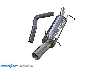 IX REME0480, Renault Megane I (DA) 2.0 16V Coupe (147PK) -1996 Diameter 50mm, Inoxcar Rear silencer 1X80mm Stainless steel, With E.E.C. homologation