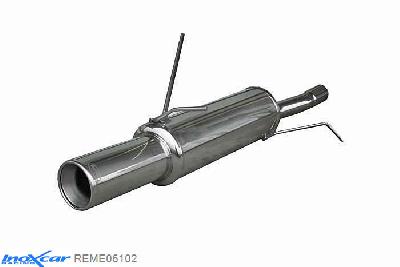 IX REME06102, Renault Megane I (DA) BERLINA 2.0 (113PK) 1997- Diameter 50mm, Inoxcar Rear silencer 1X102mm Stainless steel, With E.E.C. homologation