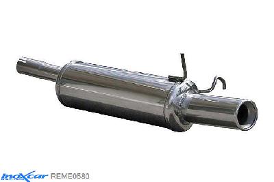 IX REME0580, Renault Megane I (DA) COACH 2.0 (113PK) 1996- Diameter 50mm, Inoxcar Rear silencer 1X80mm Stainless steel, With E.E.C. homologation