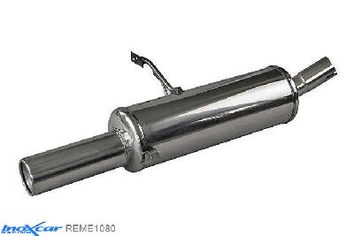 IX REME1080, Renault Megane II (M) 2.0 16V (136PK) 2002-2006 Diameter 50mm, Inoxcar Rear silencer 1X80mm Stainless steel, With E.E.C. homologation