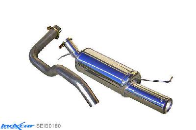 IX SEIB0180, Seat Ibiza II (6K) 1.4 (60PK) 1993-2000 Diameter 42mm, Inoxcar Rear silencer 1X80mm Stainless steel, With E.E.C. homologation