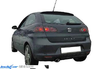 IX SEIB14120, Seat Ibiza IV (6L) 1.4 TDI (75PK) 2002-2006, Inoxcar Rear silencer 1X120X80mm Stainless steel, With E.E.C. homologation