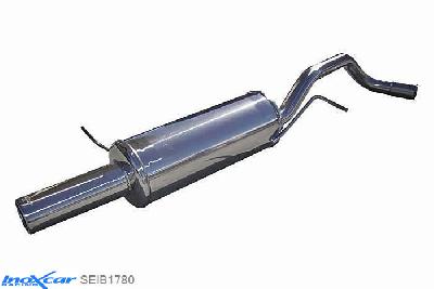 IX SEIB1780, Seat Ibiza IV (6L) 1.8 T 20V FR (150-180PK) 2004-2006 Diameter 55mm, Inoxcar Rear silencer 1X80mm Stainless steel, With E.E.C. homologation