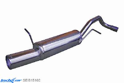 IX SEIB15102, Seat Ibiza IV (6L) 1.9 TDI (90PK-110PK) / SDI 2002-2006, Inoxcar Rear silencer 1X102mm Stainless steel