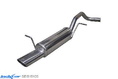IX SEIB15120, Seat Ibiza IV (6L) 1.9 TDI (90PK-110PK) / SDI 2002-2006, Inoxcar Rear silencer 1X120X80mm Stainless steel