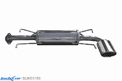 IX SUIM21150, Subaru Impreza (GD/GG) 2.0R (150PK) 2007-, Inoxcar Rear silencer 1X150X105 Stainless steel, With E.E.C. homologation