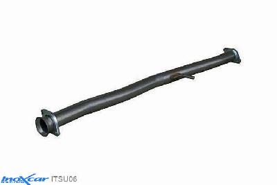 IX ITSU06, Subaru Impreza (GD/GG) 2.5 STI TURBO (280PK) 2006-, Inoxcar Direct central pipe (60mm) Stainless steel, Without E.E.C. homologation