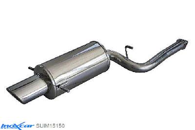 IX SUIM15150, Subaru Impreza (GD/GG) 2.5 WRX TURBO (230PK) 2006-, Inoxcar Rear silencer 1X150X105 Stainless steel, With E.E.C. homologation
