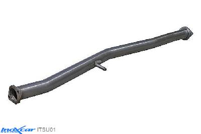 IX ITSU01, Subaru Impreza (GFC/GC/GF) 2.0 GT TURBO -2000, Inoxcar Direct central pipe (60mm) Stainless steel, Without E.E.C. homologation