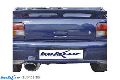 IX SUIM01150, Subaru Impreza (GFC/GC/GF) 2.0 GT TURBO -2000, Inoxcar Rear silencer 1X150X105 Stainless steel, With E.E.C. homologation