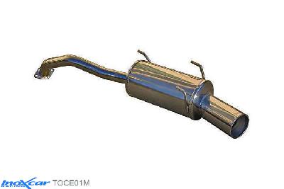 IX TOCE01M, Toyota Celica (T20) GT FOUR 4WD TURBO ST205 1994-, Inoxcar Rear silencer 1X120 MEGA Stainless steel, Without E.E.C. homologation
