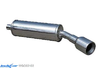 IX WGO02102, VW Golf I 1.8 GTI (112PK) -1984, Inoxcar Rear silencer 1X102mm Stainless steel, With E.E.C. homologation