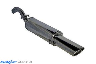 IX WGO14120, VW Golf III 1.8 GTI (112PK) -1998, Inoxcar Rear silencer 1X120X80mm Stainless steel, With E.E.C. homologation