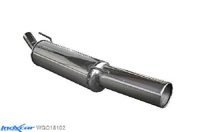 IX WGO18102, VW Golf III 1.9 TDI (110PK) -1998, Inoxcar Rear silencer 1X102mm Stainless steel, With E.E.C. homologation