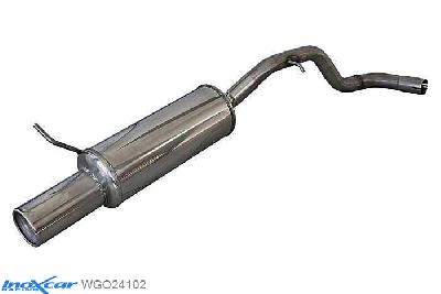 IX WGO24102, VW Golf IV 1.8 TURBO (180PK) 1997-2003 Diameter 55mm, Inoxcar Rear silencer 1X102mm Stainless steel, With E.E.C. homologation