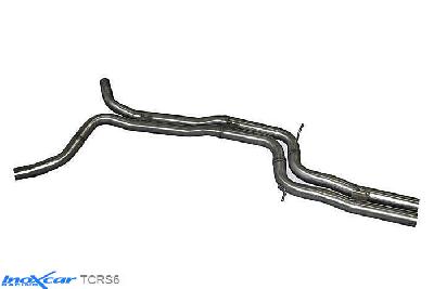 IX TCRS6, Audi A6 (C7) RS6 4.0T (560PK) 2013-, Inoxcar Direct central pipe Stainless steel, Without E.E.C. homologation