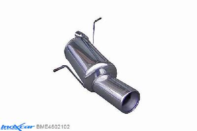 IX BME4602102, BMW 3 serie (E46) 316Ti Compact (116PK) 2001-2005 Diameter 52mm, Inoxcar Rear silencer 1X102mm Stainless steel, Without E.E.C. homologation
