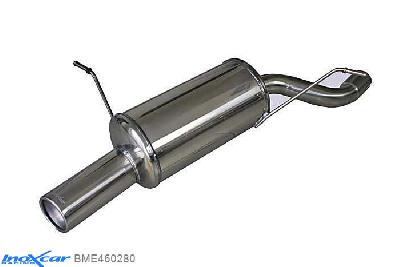 IX BME460280, BMW 3 serie (E46) 316Ti Compact (116PK) 2001-2005 Diameter 52mm, Inoxcar Rear silencer 1X80mm Stainless steel, Without E.E.C. homologation