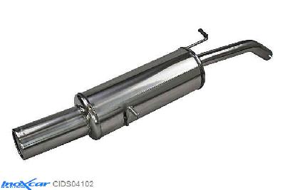 IX CIDS04102, Citroen DS3 1.4 (95PK) 2010- , Diameter 45mm, Inoxcar Rear silencer 1X102mm Stainless steel