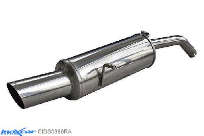 IX CIDS0390RA, Citroen DS3 1.6i VTi (120PK) 2010-  , Diameter 45mm, Inoxcar Rear silencer 1X90 RALLY Stainless steel