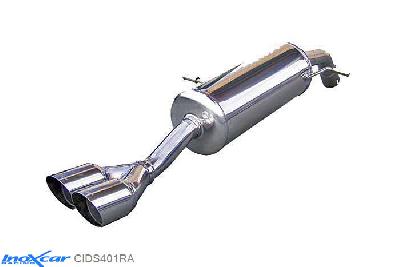 IX CIDS401RA, Citroen DS4 2.0 Hdi (163PK) 2011- Diameter 55mm, Inoxcar Rear silencer 2X80mm RACING Stainless steel