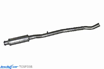 IX TCSFO05, Ford Focus III (DYB) RS 2.3i Turbo (350PK), 2016-  , Diameter 70mm, Inoxcar Central pipe with silencer Stainless steel, Without E.E.C. homologation