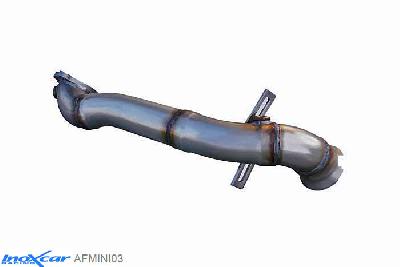 IX AFMINI03, Mini Mini (R56) 1.6 S (184PK) 2011, diameter 55mm, (Type R56), Inoxcar Catalyst replacement pipe Stainless steel, Without E.E.C. homologation