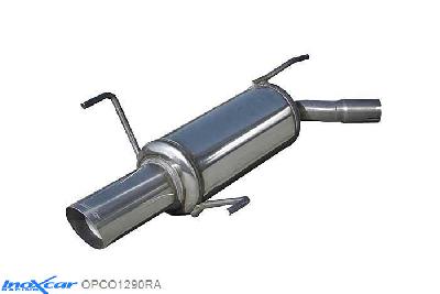 IX OPCO1290RA, Opel Corsa C 1.8 SPORT (125PK) 2000- Diameter 45mm, Inoxcar Rear silencer 1X90 RALLY Stainless steel, With E.E.C. homologation