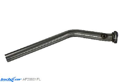 IX AF20601FL, Peugeot 206 2.0 16V GTI (136PK) 1999-2004, Inoxcar Catalyst replacement pipe (1 sonda - attacco flangia) / (1 drill -  connection flange) Stainless steel, Without E.E.C. homologation