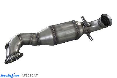 IX AF308CAT, Peugeot 308 1.6 GTI (270PK) 2015-  , Diameter 63,5mm, Inoxcar Catalyst replacement pipe with metal cat Stainless steel, Without E.E.C. homologation