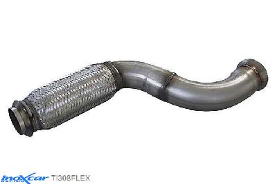 IX TI308FLEX, Peugeot 308 1.6 GTI (270PK) 2015-  , Diameter 63,5mm, Inoxcar TI (FLEX) Stainless steel, Without E.E.C. homologation