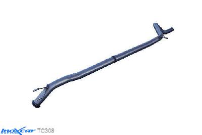 IX TC308, Peugeot 308 1.6 THP GTI (200PK), 2011-2013, Diameter 65mm, Inoxcar Direct central pipe Stainless steel, Without E.E.C. homologation