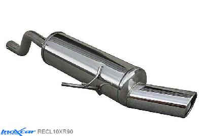 IX RECL10XR90, Renault Clio II (B) 1.5 DCi (65PK-82PK) 1999- Diameter 45mm, Inoxcar Rear silencer 1X90 X-RACE Stainless steel, With E.E.C. homologation