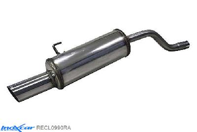IX RECL0990RA, Renault Clio II (B) 1.6 16V (110PK) -2001 Diameter 45mm, Inoxcar Rear silencer 1X90 RALLY Stainless steel, With E.E.C. homologation