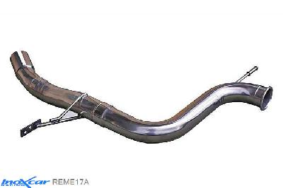 IX REME17A, Renault Megane III (Z) 2.0 TURBO RS 250 (250PK) 2010- / 2.0 TURBO RS TROPHY (265PK) 2012-, Inoxcar NO Rear silencer CEN Stainless steel, Without E.E.C. homologation