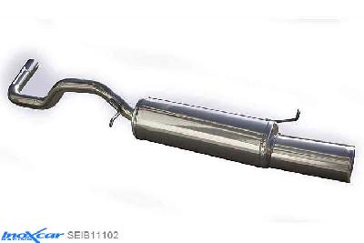 IX SEIB11102, Seat Ibiza III (6K2) 1.9 TDI (90PK) 1997-2000 Diameter 50mm, Inoxcar Rear silencer 1X102mm Stainless steel, With E.E.C. homologation