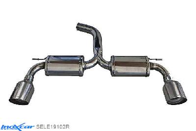 IX SELE19102R, Seat Leon III (5F) CUPRA 2.0 (280PK), 2014-  , diameter 70mm, Inoxcar Rear silencer 1X102mm RACING Left and Right Stainless steel