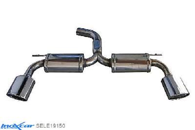 IX SELE19150, Seat Leon III (5F) CUPRA 2.0 (280PK), 2014-  , diameter 70mm, Inoxcar Rear silencer 1X150X105 obliquo Left and Right Stainless steel