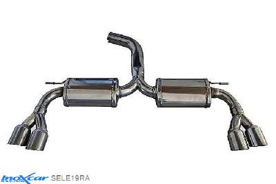 IX SELE19RA, Seat Leon III (5F) CUPRA 2.0 (280PK), 2014-  , diameter 70mm, Inoxcar Rear silencer 2X80mm RACING Left and Right Stainless steel