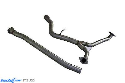 IX ITSU33, Subaru Impreza (G4) 2.5 T WRX-STI MY15, (300PK) 2014, Inoxcar Direct central pipe Stainless steel, Without E.E.C. homologation