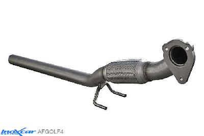 IX AFGOLF4, VW Golf IV 1.9 TDI (150PK) 2002-2004 Diameter 55mm, Inoxcar Catalyst replacement pipe (FLEX) Stainless steel, With E.E.C. homologation