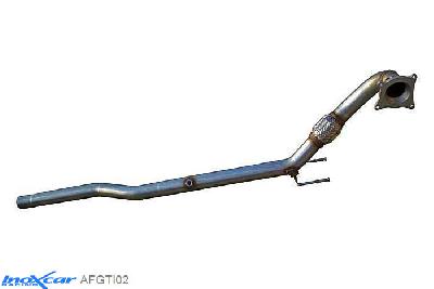 IX AFGTI02, VW Golf VI 2.0 TSI GTI (210PK) 2009-, Inoxcar Catalyst replacement pipe Stainless steel, Without E.E.C. homologation
