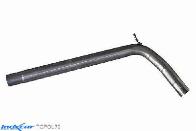 IX TCPOL70, VW Polo VI (6R) WRC 2.0 TSI (220PK) 2013-  , diameter 63,5mm, Inoxcar Direct central pipe diam. 70mm Stainless steel, Without E.E.C. homologation