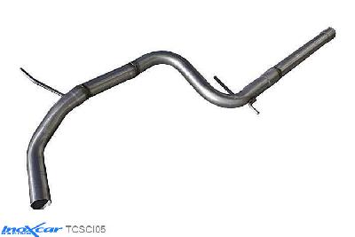 IX TCSCI05, VW Scirocco III 2.0 TDi (170PK) 2008-, Inoxcar Direct central pipe Stainless steel, Without E.E.C. homologation