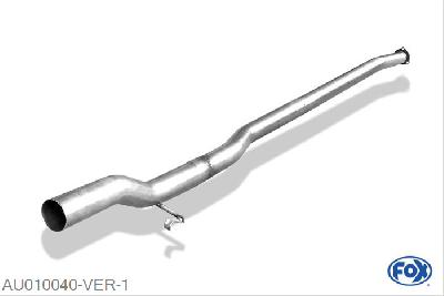 AU010040-VER, Audi Urquattro 2.2l 10V Turbo 147kW, Voordemper vervangende buis O70mm 70mm Buisdiameter Geheel RVS, ohne