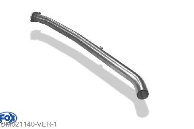 BM021140-VER, BMW E36 318is 1.8l 103kW 1.9l 103kW, Voordemper vervangende buis O63,5mm 63,5mm Buisdiameter Geheel RVS, Zonder goedkeuring